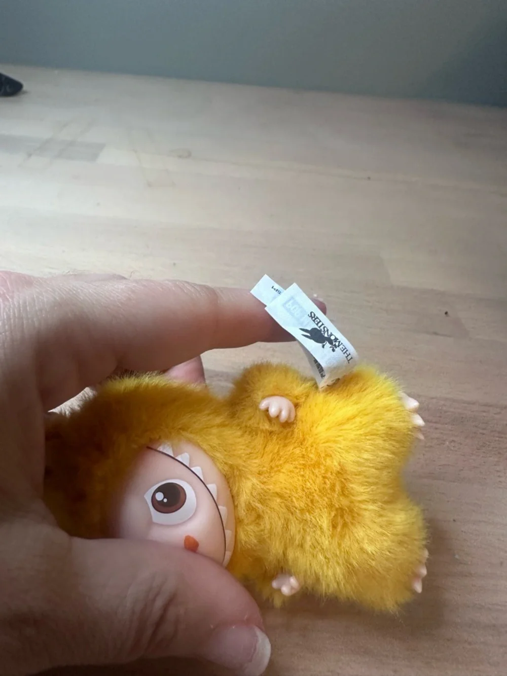 Yellow Labubu (Y) Keychain - Popmart